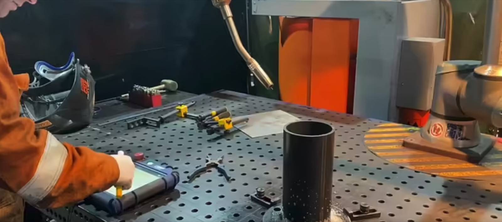 Fabrication team at work