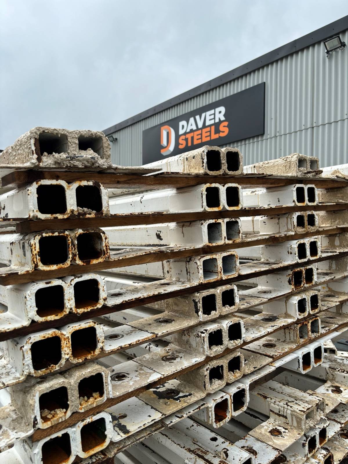 Reclaimed mild steel sections