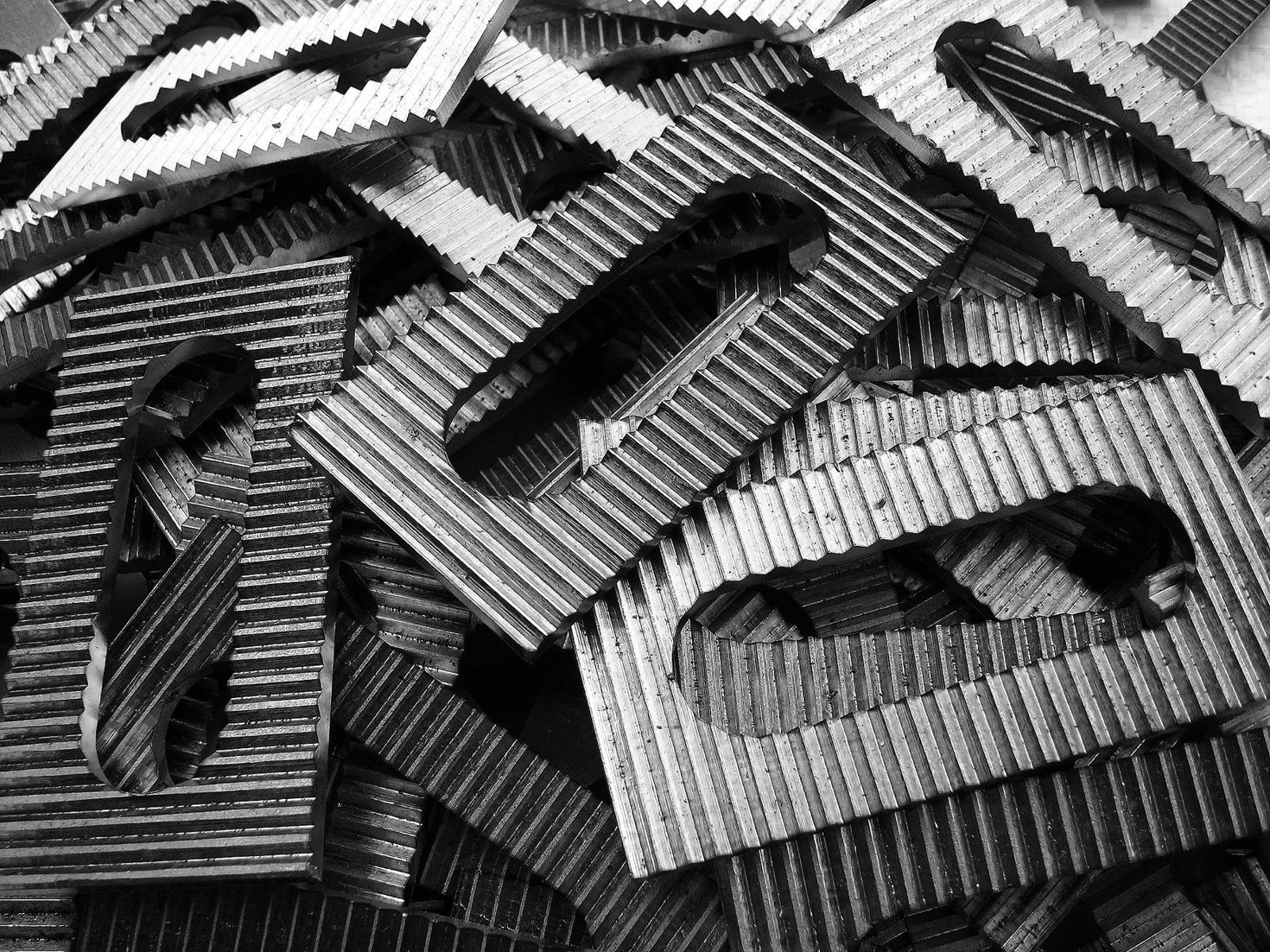 Machined serrated pads